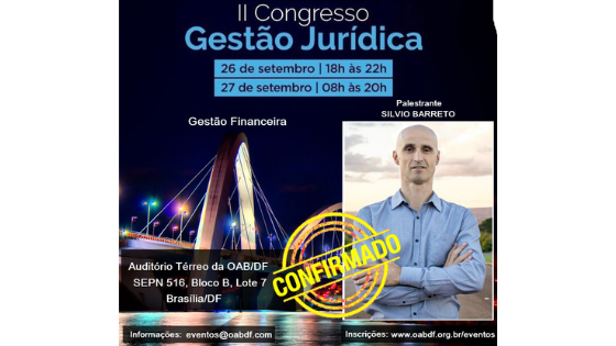 Silvio Barreto – II Congresso de Gestão Jurídica – Finanças