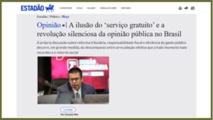 A ilusão do ‘serviço gratuito’ e a revolução silenciosa da opinião pública no Brasil